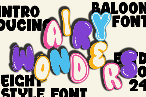 Airy Wonders Font for Playful Craft Projects