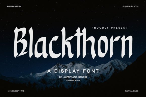 Blackthorn: A Designer’s Take on This Display Font