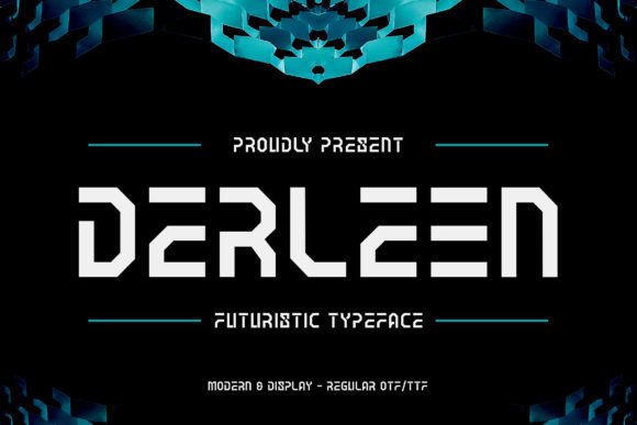 Derleen Font Review: Futuristic Display Typography for Web