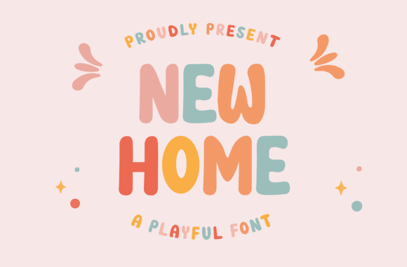 Discover New Home: A Charming Display Font for Web Design