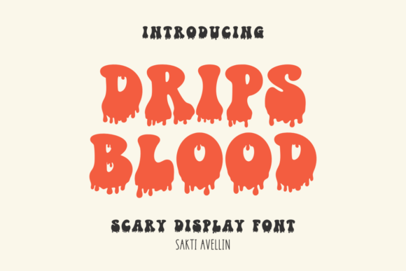 Drips Blood Font: Testing a Retro Display Typeface for Web Design