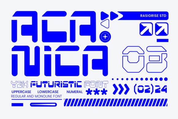 Enhance Your Brand with Acanica: A Futuristic Y2K Display Font