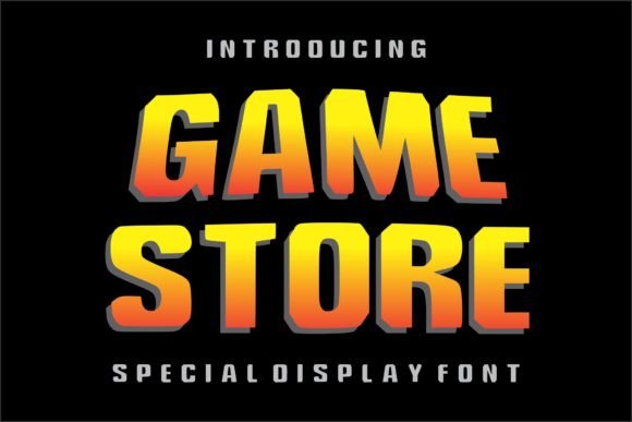 Game Store: A Bold Display Font for Dynamic Visuals
