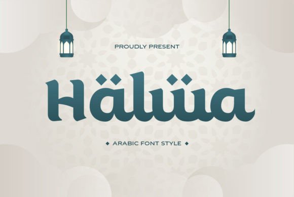 Halwa: A Modern Arabic Display Font for Engaging Visuals