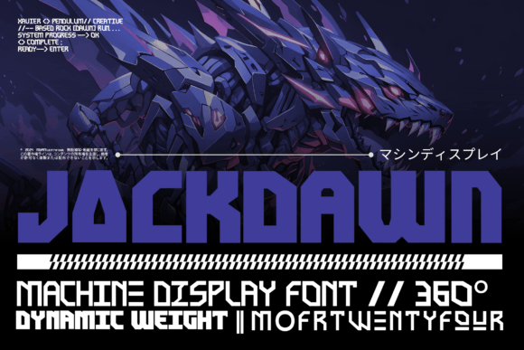 Jackdawn Font: A Dynamic Display Typeface for Editorial Design