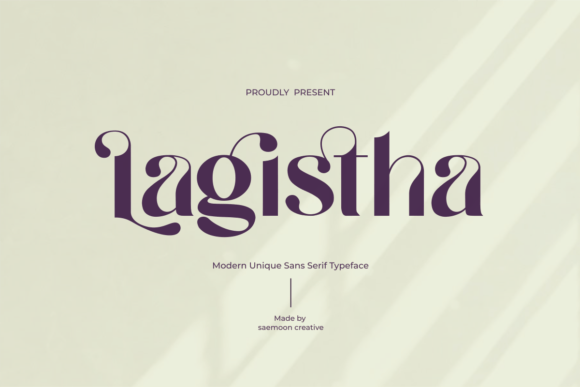 Lagistha: A Font of Elegance for Eye-Catching Branding