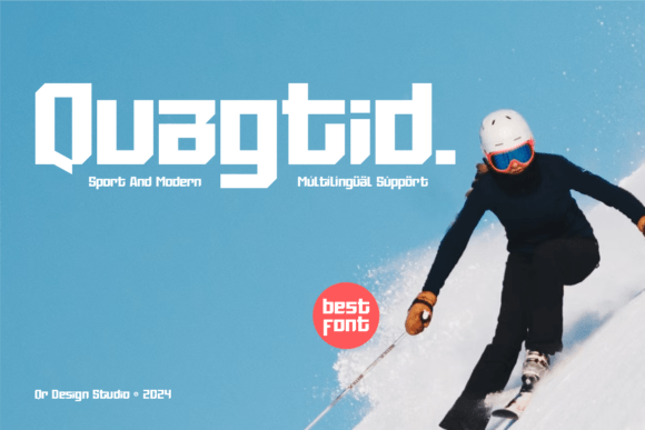 Quagtid Font: Bold Editorial Typography