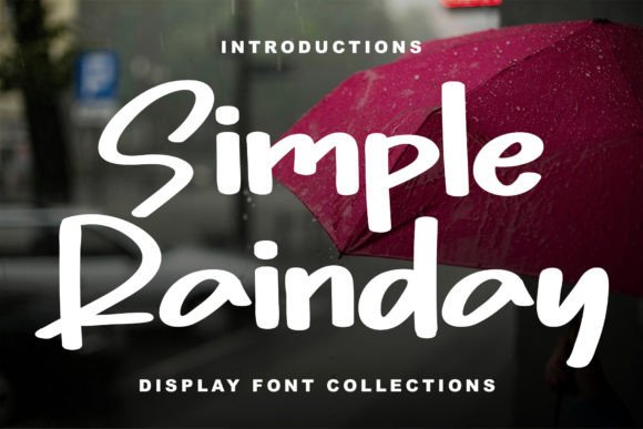 Simple Rainday: A Handwritten Font for Web Design