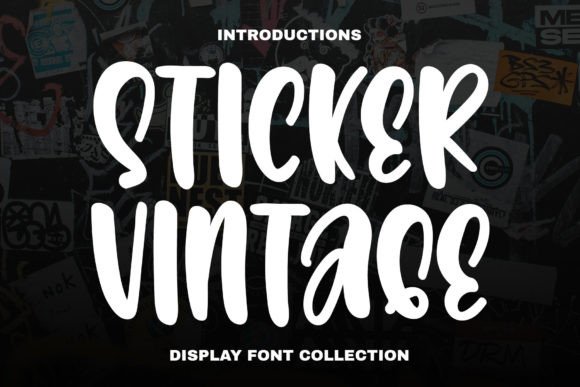 Sticker Vintage: A Retro Display Font for Bold Campaigns