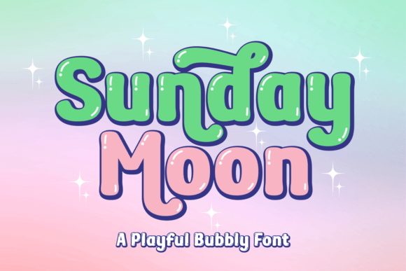 Sunday Moon Font: Whimsical Typography for Editorial Design