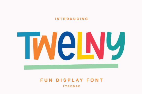 Twelny: A Quirky and Sweet Display Font for Editorial Design