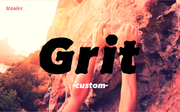 Uzairr Grit: A Designer’s Take on Raw Display Type